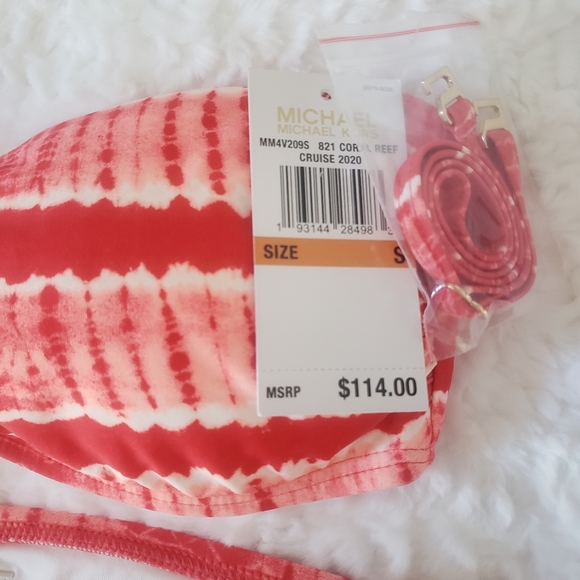 Michael Kors Coral Reef 2 Piece Bikini Bathing Suit Set. - Picture 4 of 13